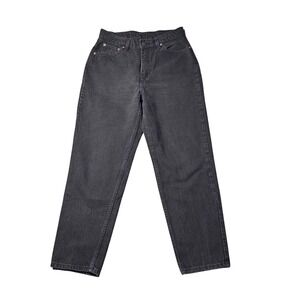 Vintage Levis 521 Tapered Fit Jeans Black Made in USA 14 Short READ***